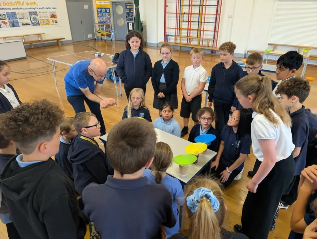 Table tennis coaching session delivered by PingPong4U at Plover School in Doncaster